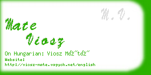 mate viosz business card